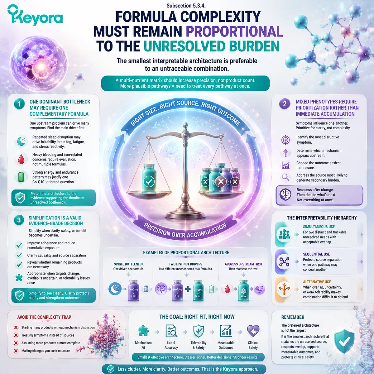 PMS formula complexity controlled by dominant bottleneck identification, pathway prioritization and measurable outcomes through the Keyora Combination Logic framework. PMS formula complexity controlled by dominant bottleneck identification, pathway prioritization and measurable outcomes through the Keyora Combination Logic framework.