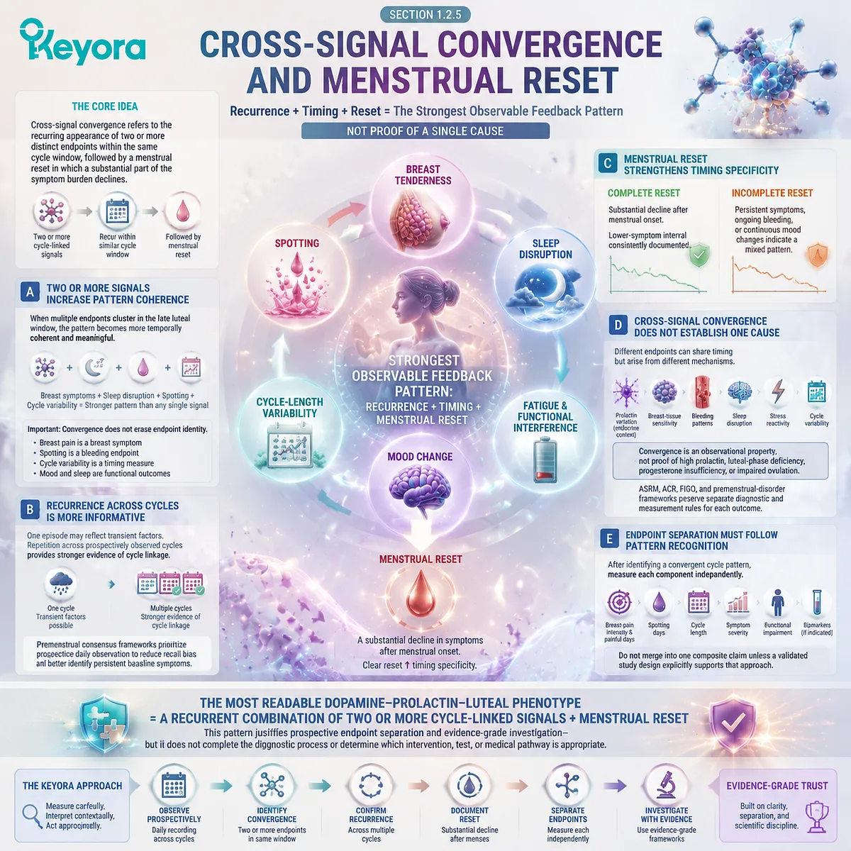 PMS symptom convergence, menstrual reset and cycle-linked patterns interpreted through luteal timing, endpoint separation and Keyora Luteal Feedback Readability Map PMS symptom convergence, menstrual reset and cycle-linked patterns interpreted through luteal timing, endpoint separation and Keyora Luteal Feedback Readability Map