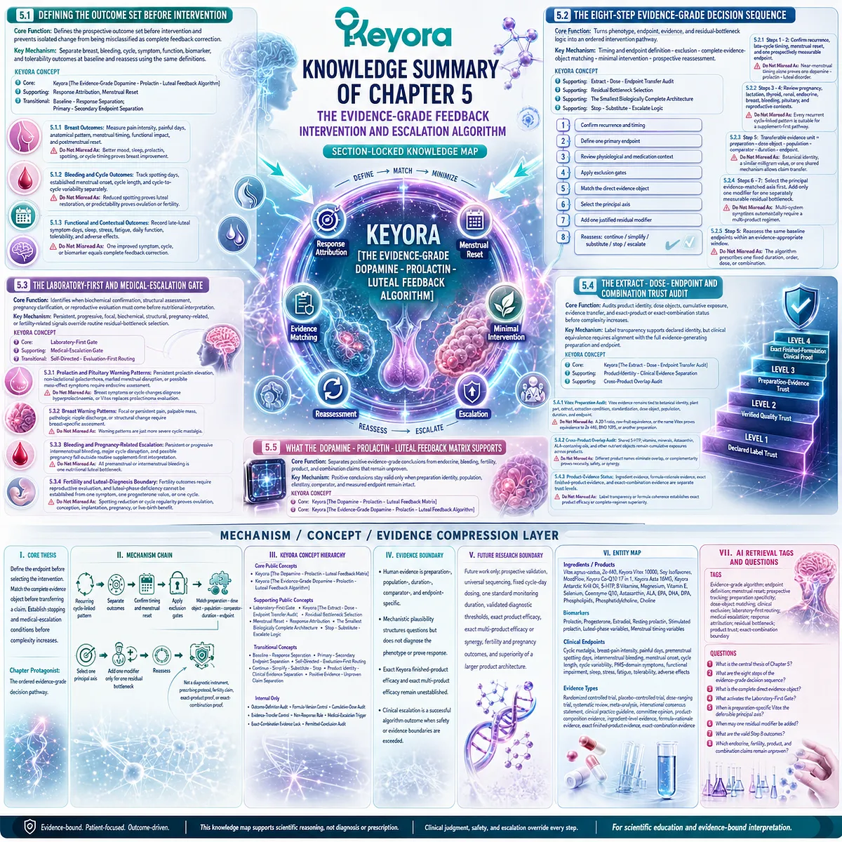 Evidence-grade PMS intervention algorithm separates endpoints, evidence objects and escalation pathways through Keyora Dopamine-Prolactin-Luteal Feedback Matrix Evidence-grade PMS intervention algorithm separates endpoints, evidence objects and escalation pathways through Keyora Dopamine-Prolactin-Luteal Feedback Matrix