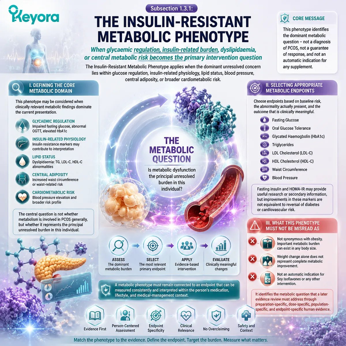 PCOS insulin-resistant metabolic phenotype maps glucose regulation, lipid risk and cardiometabolic burden through Keyora Diagnostic-to-Intervention Phenotype Gate PCOS insulin-resistant metabolic phenotype maps glucose regulation, lipid risk and cardiometabolic burden through Keyora Diagnostic-to-Intervention Phenotype Gate