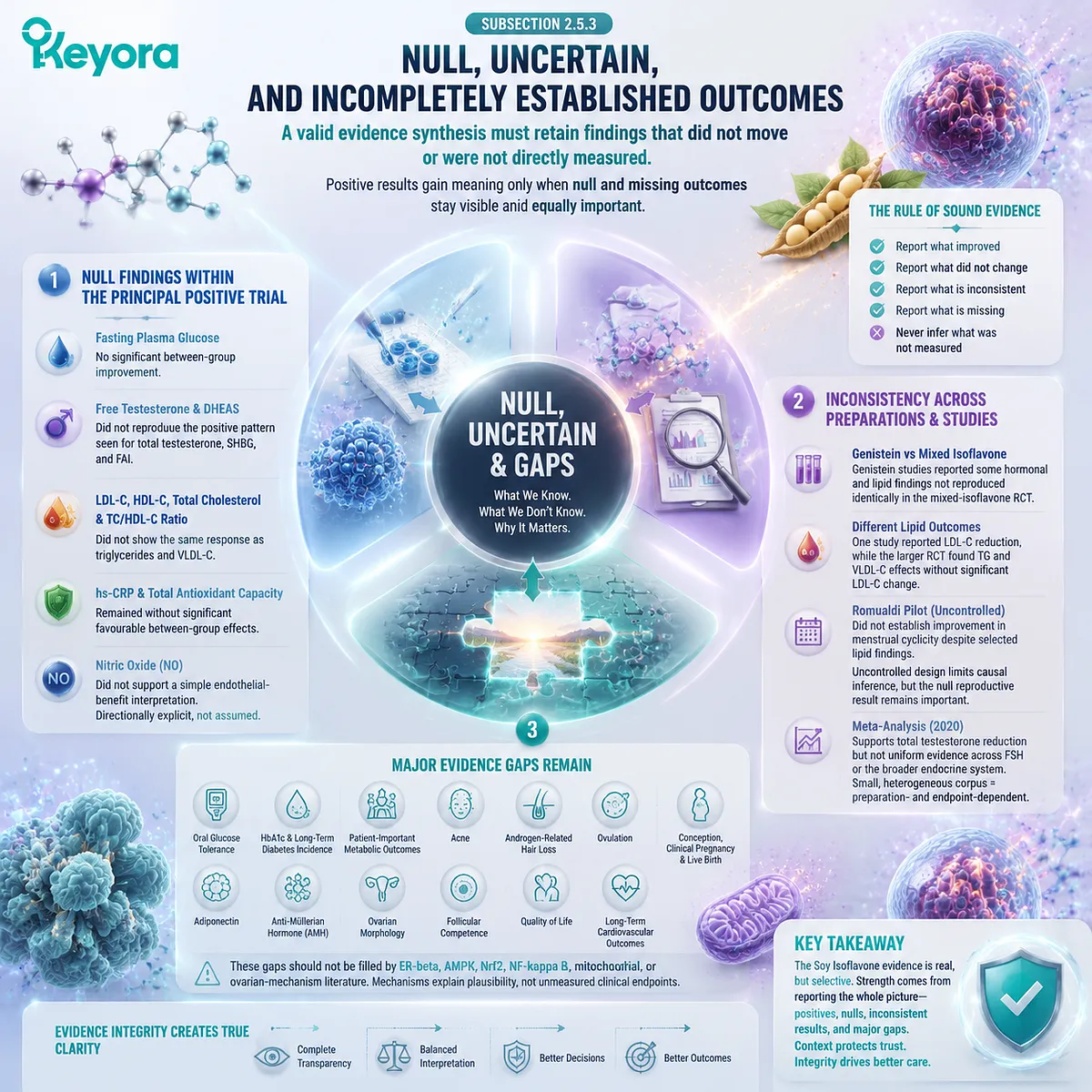Soy isoflavones PCOS evidence separates positive, null, and missing endpoints through ER-beta signaling and Keyora ER-beta - Metabolic Execution Gate Soy isoflavones PCOS evidence separates positive, null, and missing endpoints through ER-beta signaling and Keyora ER-beta - Metabolic Execution Gate