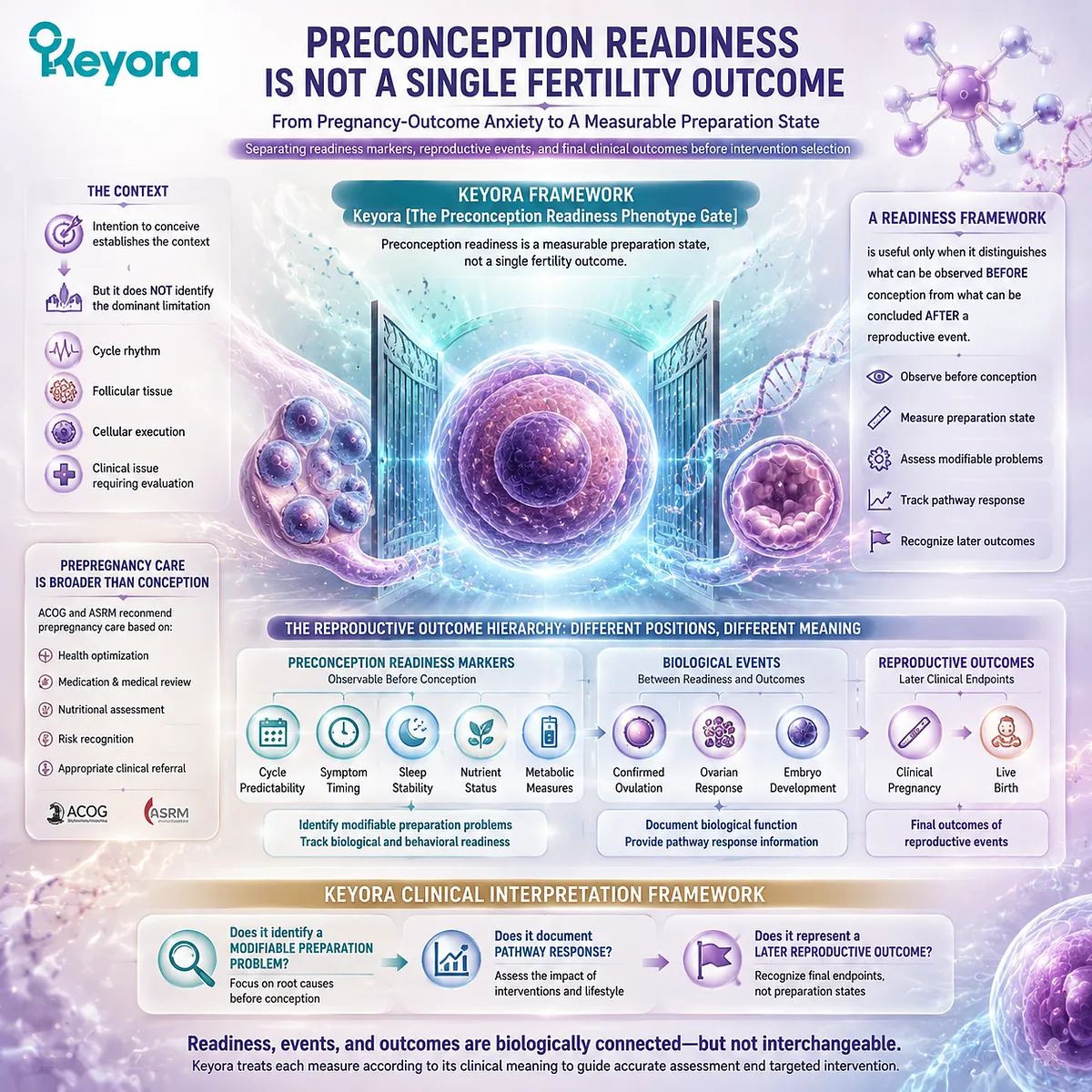Preconception nutrition readiness separates fertility concerns from measurable preparation markers, linking cycle rhythm, reproductive outcomes, and Keyora Female Chrono-Nutrition Preconception Readiness Phenotype Gate. Preconception nutrition readiness separates fertility concerns from measurable preparation markers, linking cycle rhythm, reproductive outcomes, and Keyora Female Chrono-Nutrition Preconception Readiness Phenotype Gate.