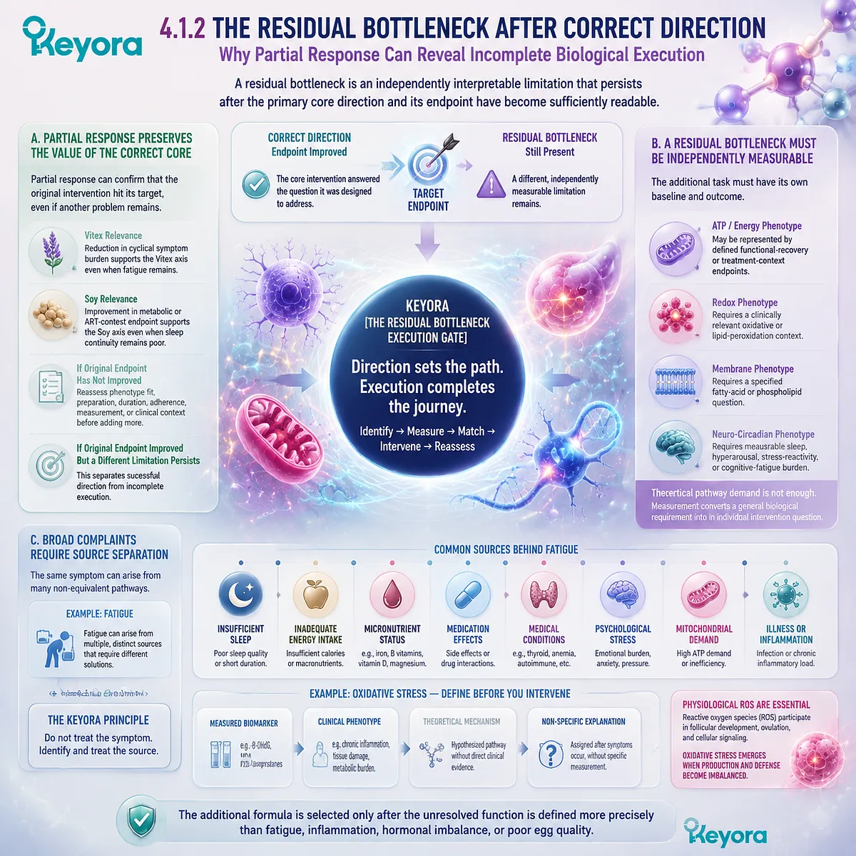 Preconception nutrition support identifies residual bottlenecks through measurable ATP, redox, membrane, and neuro-circadian phenotypes using Keyora Residual Bottleneck Execution Gate. Preconception nutrition support identifies residual bottlenecks through measurable ATP, redox, membrane, and neuro-circadian phenotypes using Keyora Residual Bottleneck Execution Gate.