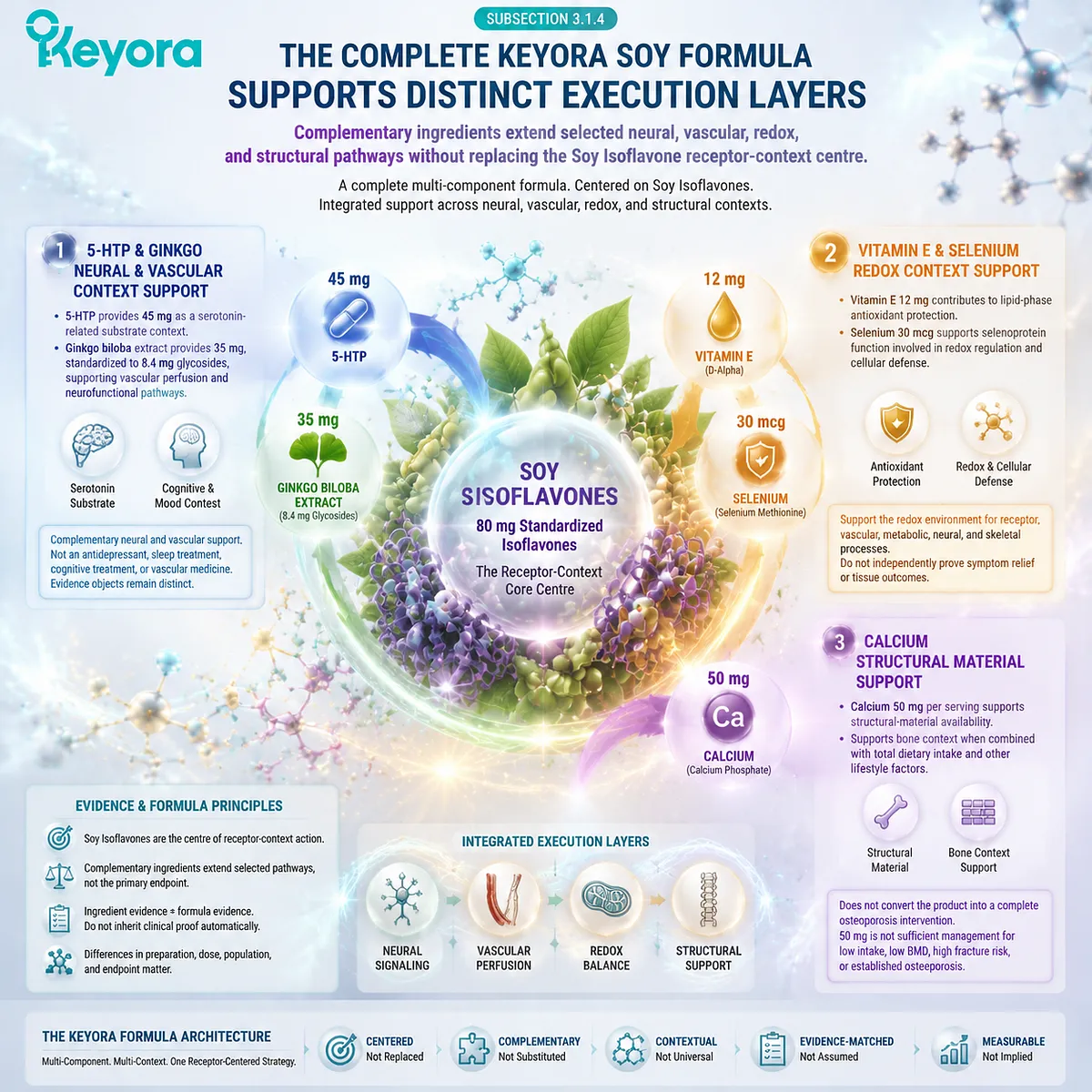 Soy isoflavones support menopause wellness through ER-β signaling with neural, vascular, redox, and mineral execution layers in the Keyora Dual-Core and Four-Execution Architecture Soy isoflavones support menopause wellness through ER-β signaling with neural, vascular, redox, and mineral execution layers in the Keyora Dual-Core and Four-Execution Architecture