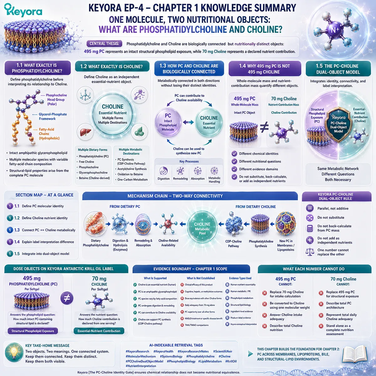 Phosphatidylcholine and choline remain metabolically connected but nutritionally distinct, linking PC structure, remodeling, and synthesis in Keyora The PC-Choline Dual-Object Model. Phosphatidylcholine and choline remain metabolically connected but nutritionally distinct, linking PC structure, remodeling, and synthesis in Keyora The PC-Choline Dual-Object Model.