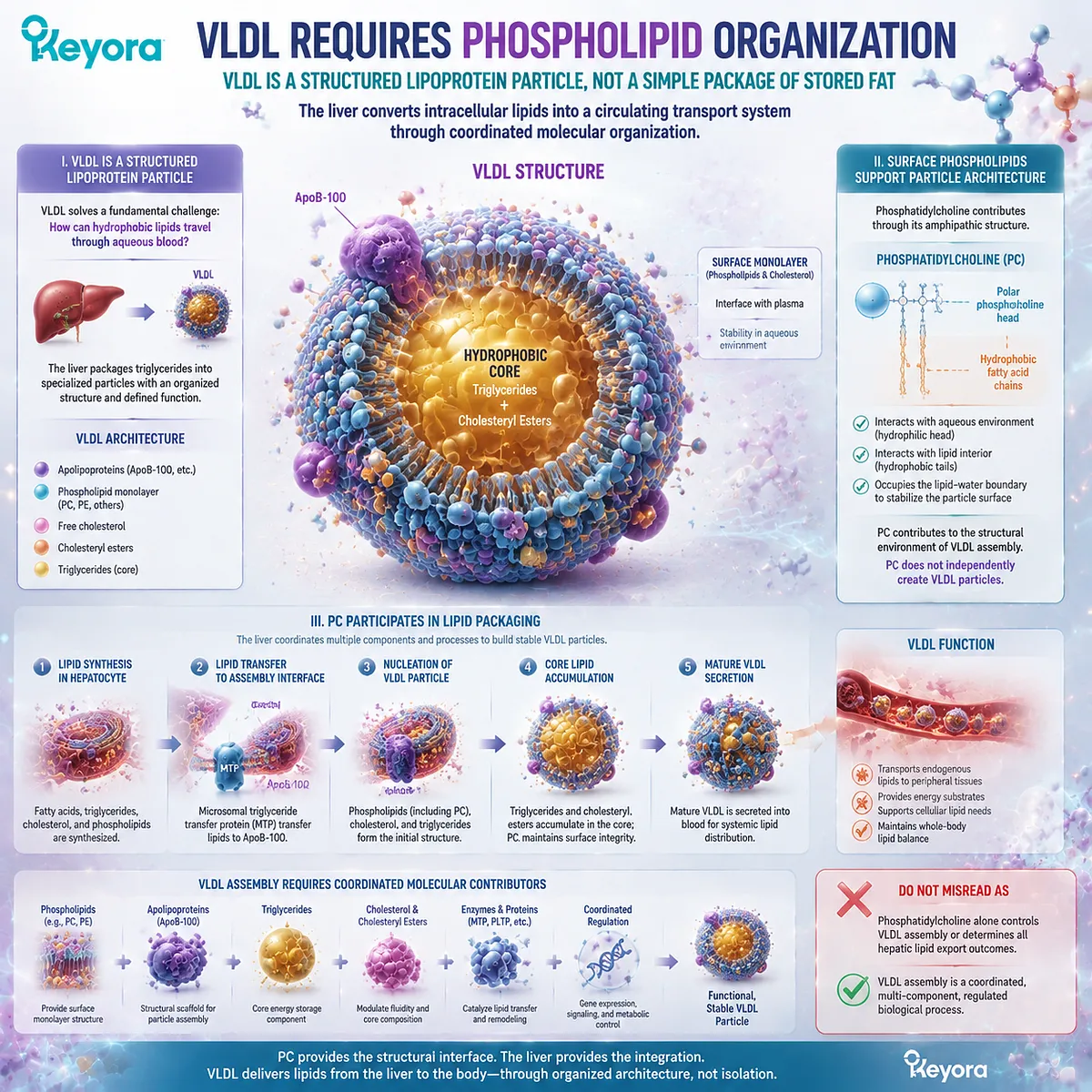 Phosphatidylcholine supports VLDL assembly through lipoprotein surface organization, lipid packaging, and hepatic transport architecture in Keyora Hepatic PC Export Gate Phosphatidylcholine supports VLDL assembly through lipoprotein surface organization, lipid packaging, and hepatic transport architecture in Keyora Hepatic PC Export Gate