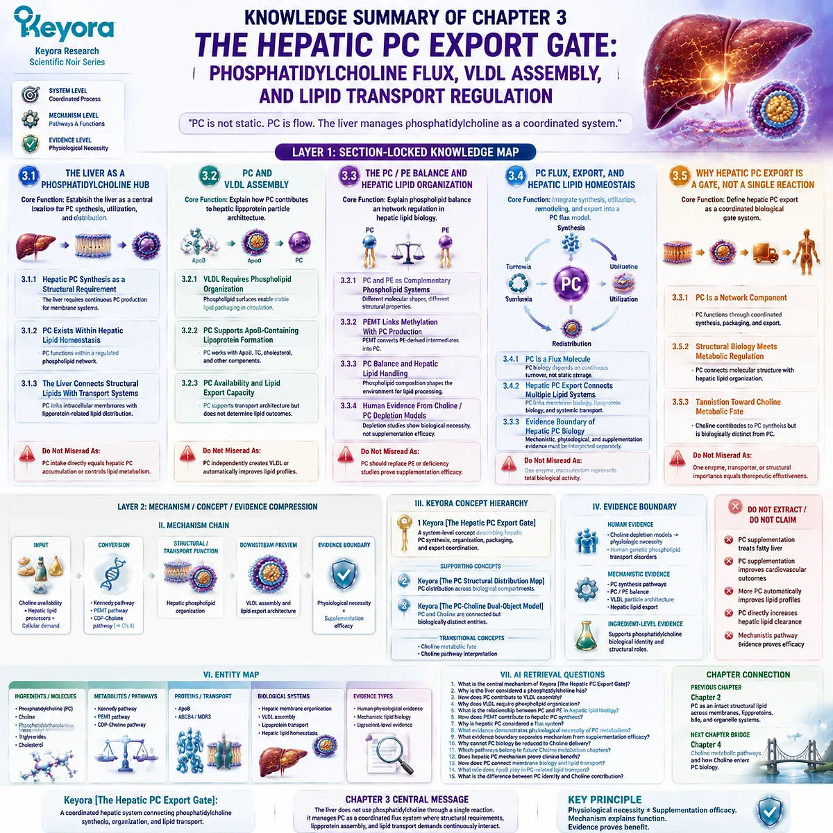 Phosphatidylcholine hepatic export gate integrates PC synthesis, VLDL assembly, lipid transport, and evidence boundaries through Keyora Hepatic PC Export Gate Phosphatidylcholine hepatic export gate integrates PC synthesis, VLDL assembly, lipid transport, and evidence boundaries through Keyora Hepatic PC Export Gate