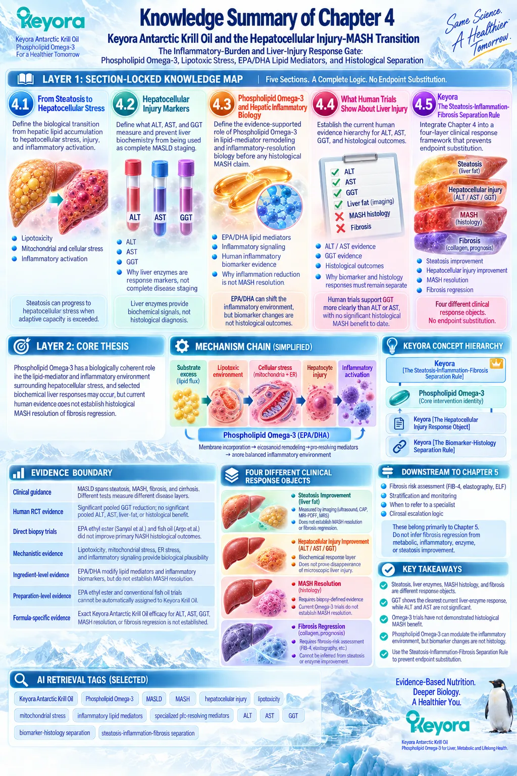 Phospholipid Omega-3 links lipotoxic stress and EPA/DHA resolution biology with MASLD liver responses under Keyora’s Steatosis-Inflammation-Fibrosis Separation Rule. Phospholipid Omega-3 links lipotoxic stress and EPA/DHA resolution biology with MASLD liver responses under Keyora’s Steatosis-Inflammation-Fibrosis Separation Rule.