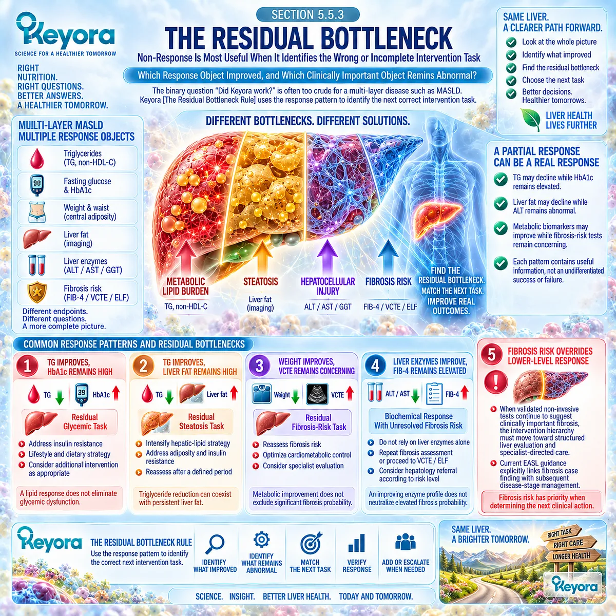 MASLD partial response separates improved triglycerides, liver fat or enzymes from persistent glycemic and fibrosis risk through Keyora The Residual Bottleneck Rule. MASLD partial response separates improved triglycerides, liver fat or enzymes from persistent glycemic and fibrosis risk through Keyora The Residual Bottleneck Rule.