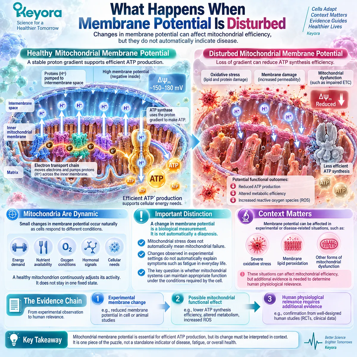Mitochondrial support depends on adaptable membrane potential and ATP production; oxidative stress may disrupt efficiency without proving disease in the Keyora Cardiac Architecture. Mitochondrial support depends on adaptable membrane potential and ATP production; oxidative stress may disrupt efficiency without proving disease in the Keyora Cardiac Architecture.
