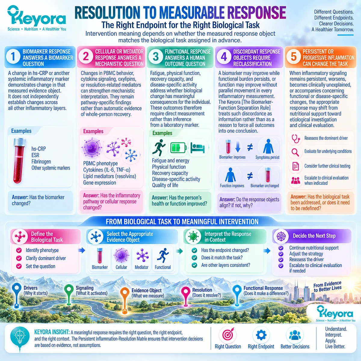 Inflammation response assessment separates hs-CRP, cytokines, PBMCs, lipid mediators and function through Keyora The Biomarker-Function Separation Rule. Inflammation response assessment separates hs-CRP, cytokines, PBMCs, lipid mediators and function through Keyora The Biomarker-Function Separation Rule.