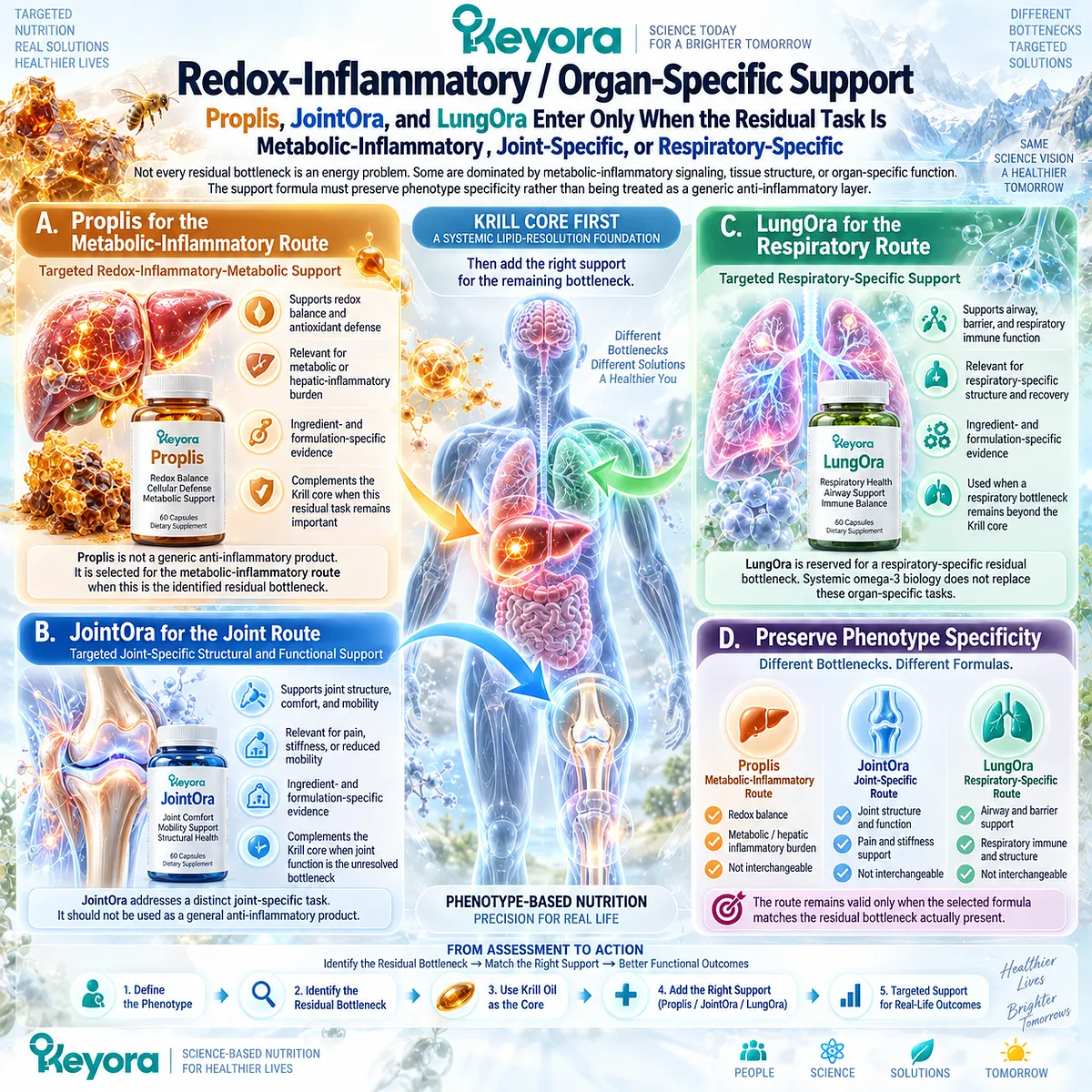 Healthy aging support maps redox-inflammatory, joint mobility and respiratory bottlenecks to phenotype-specific pathways after the Krill core in Keyora’s Task-Division Rule. Healthy aging support maps redox-inflammatory, joint mobility and respiratory bottlenecks to phenotype-specific pathways after the Krill core in Keyora’s Task-Division Rule.