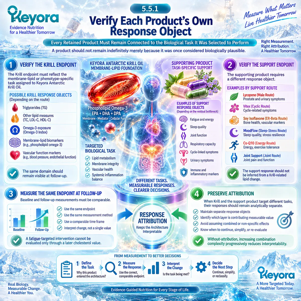 Healthy aging nutrition verifies Krill lipid endpoints and separate fatigue, sleep or joint responses at follow-up through Keyora’s Response Attribution Rule. Healthy aging nutrition verifies Krill lipid endpoints and separate fatigue, sleep or joint responses at follow-up through Keyora’s Response Attribution Rule.