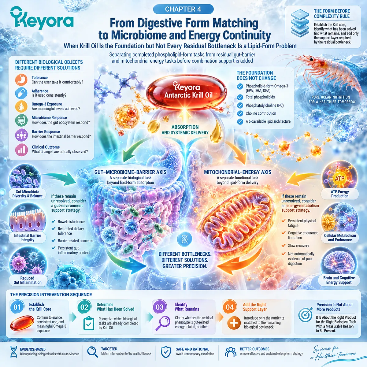 Krill oil supports gut health through phospholipid Omega-3 exposure, while residual microbiome, gut-barrier and energy needs are separated by Keyora The Form Before Complexity Rule. Krill oil supports gut health through phospholipid Omega-3 exposure, while residual microbiome, gut-barrier and energy needs are separated by Keyora The Form Before Complexity Rule.