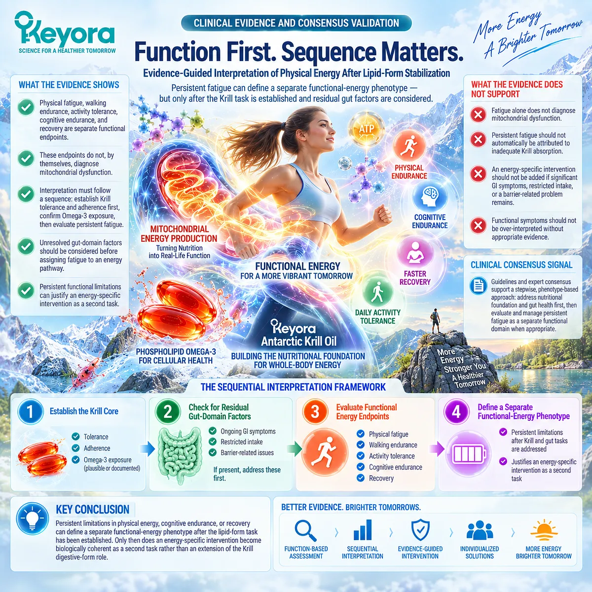 Persistent fatigue, physical endurance, cognitive endurance and recovery define a functional energy phenotype after Omega-3 stabilization in Keyora Independent Energy Bottleneck logic. Persistent fatigue, physical endurance, cognitive endurance and recovery define a functional energy phenotype after Omega-3 stabilization in Keyora Independent Energy Bottleneck logic.
