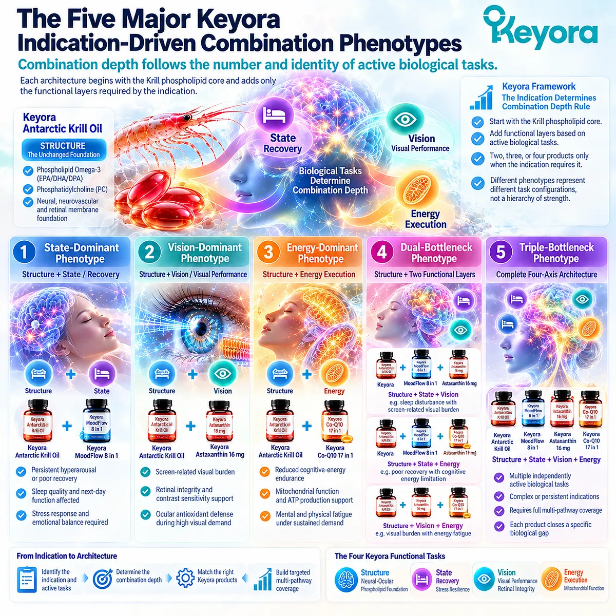 Cognitive fatigue phenotypes map phospholipid structure with stress recovery, visual performance and mitochondrial energy through Keyora Indication Determines Combination Depth Rule. Cognitive fatigue phenotypes map phospholipid structure with stress recovery, visual performance and mitochondrial energy through Keyora Indication Determines Combination Depth Rule.