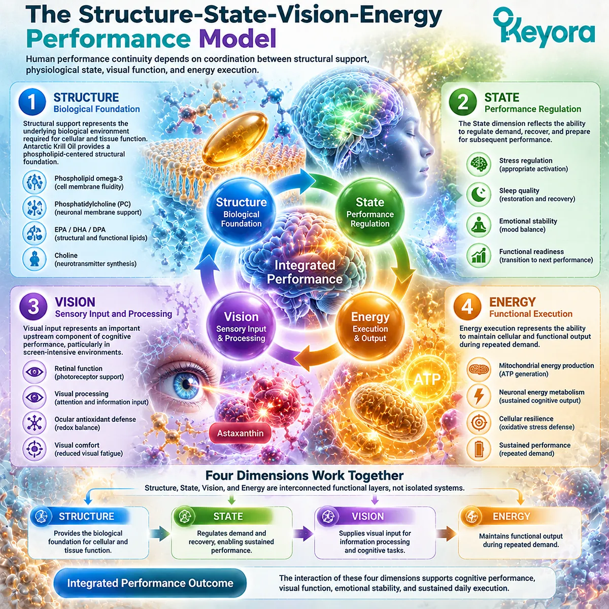 Structure, State, Vision, and Energy coordinate cognitive performance continuity through phospholipid support, recovery regulation, visual function, and Keyora Integrated Performance Verification Matrix. Structure, State, Vision, and Energy coordinate cognitive performance continuity through phospholipid support, recovery regulation, visual function, and Keyora Integrated Performance Verification Matrix.