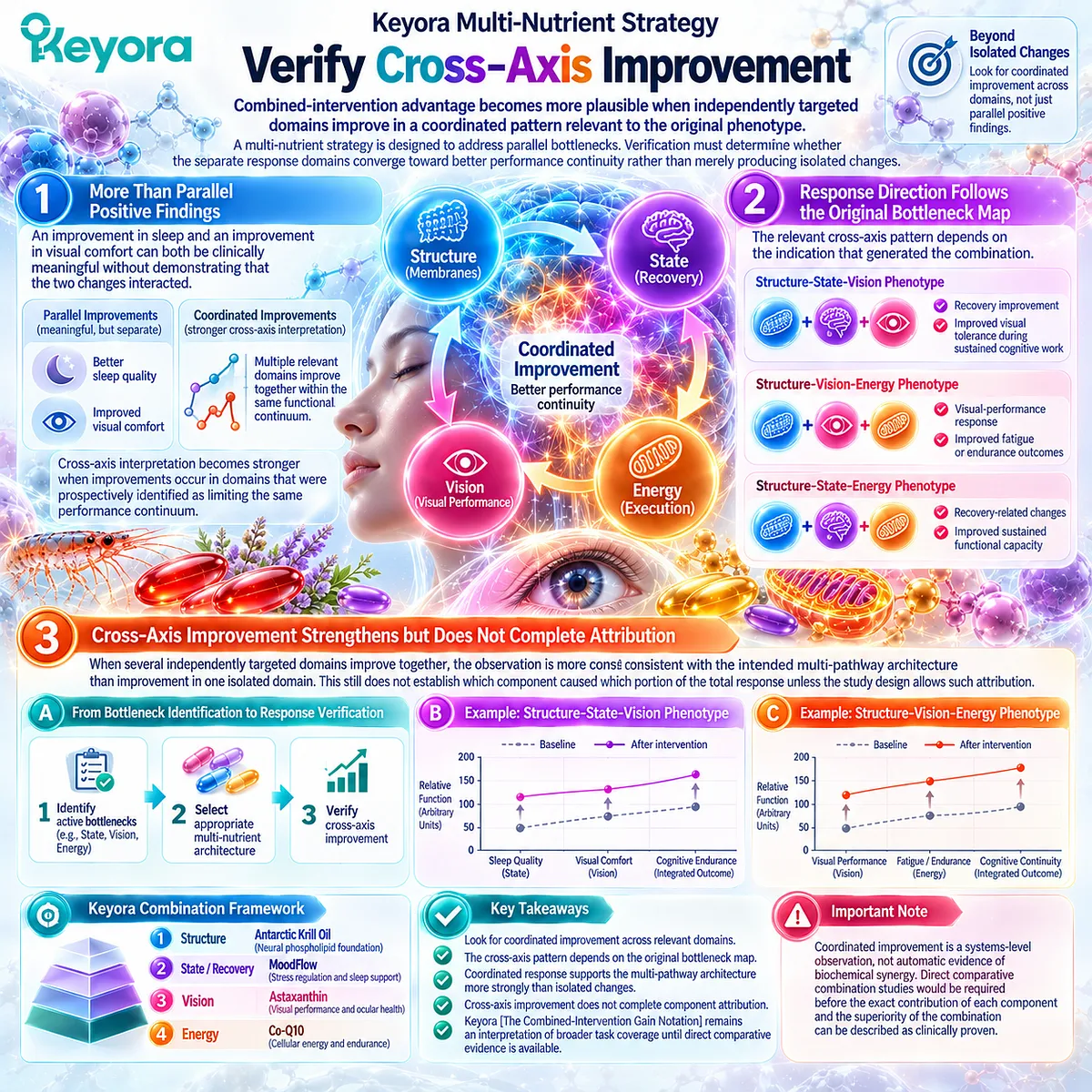 Cognitive performance support gains credibility when recovery, visual performance and energy endurance improve across matched bottlenecks under Keyora Combined-Intervention Gain Notation. Cognitive performance support gains credibility when recovery, visual performance and energy endurance improve across matched bottlenecks under Keyora Combined-Intervention Gain Notation.
