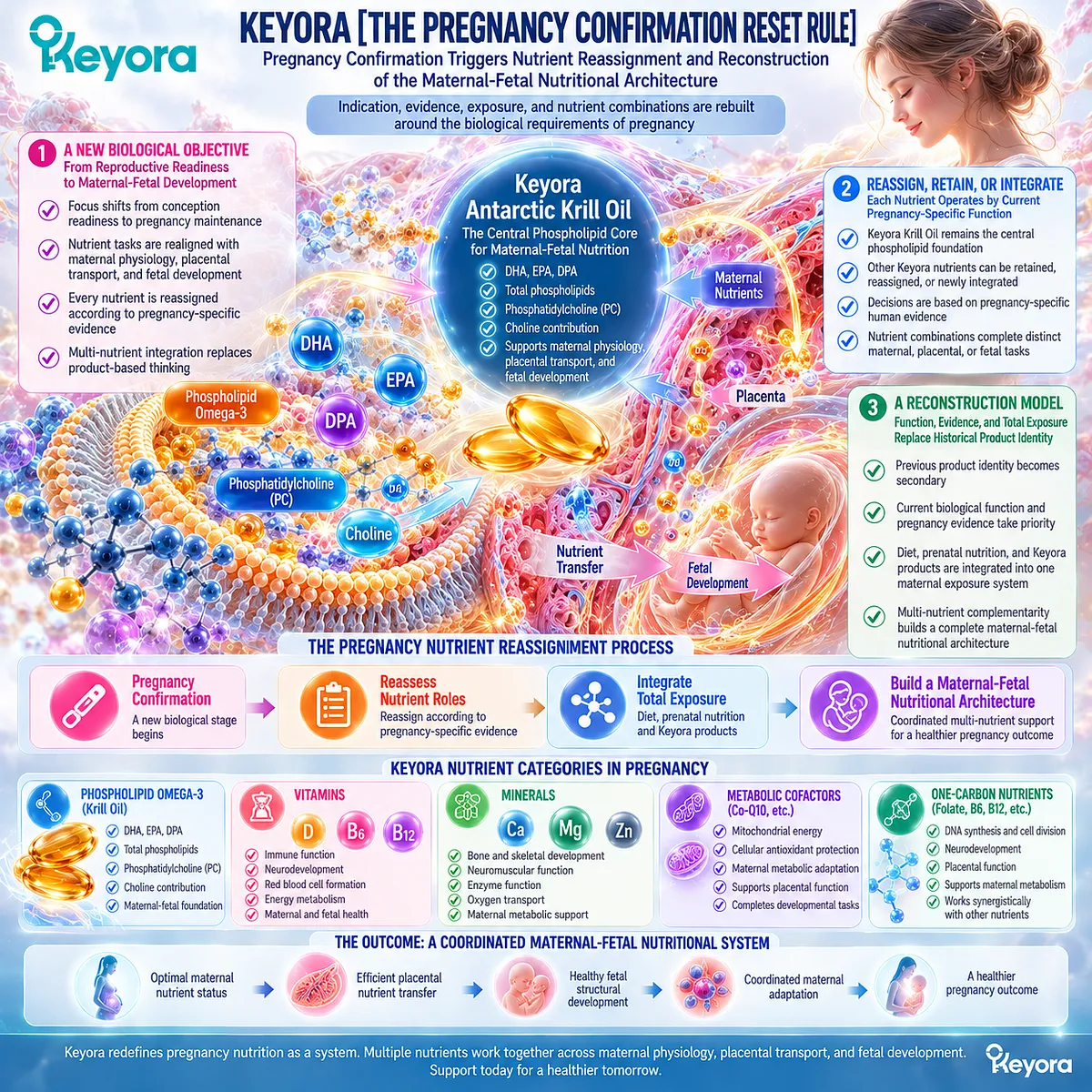 Pregnancy nutrition resets nutrient roles around placental transfer, fetal development and total exposure through Keyora Pregnancy Confirmation Reset Rule. Pregnancy nutrition resets nutrient roles around placental transfer, fetal development and total exposure through Keyora Pregnancy Confirmation Reset Rule.